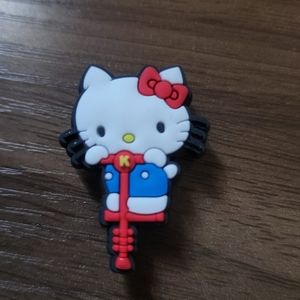 5/$12 🐊CROC SHOE CHARM Hello Kitty on Pogo Stick